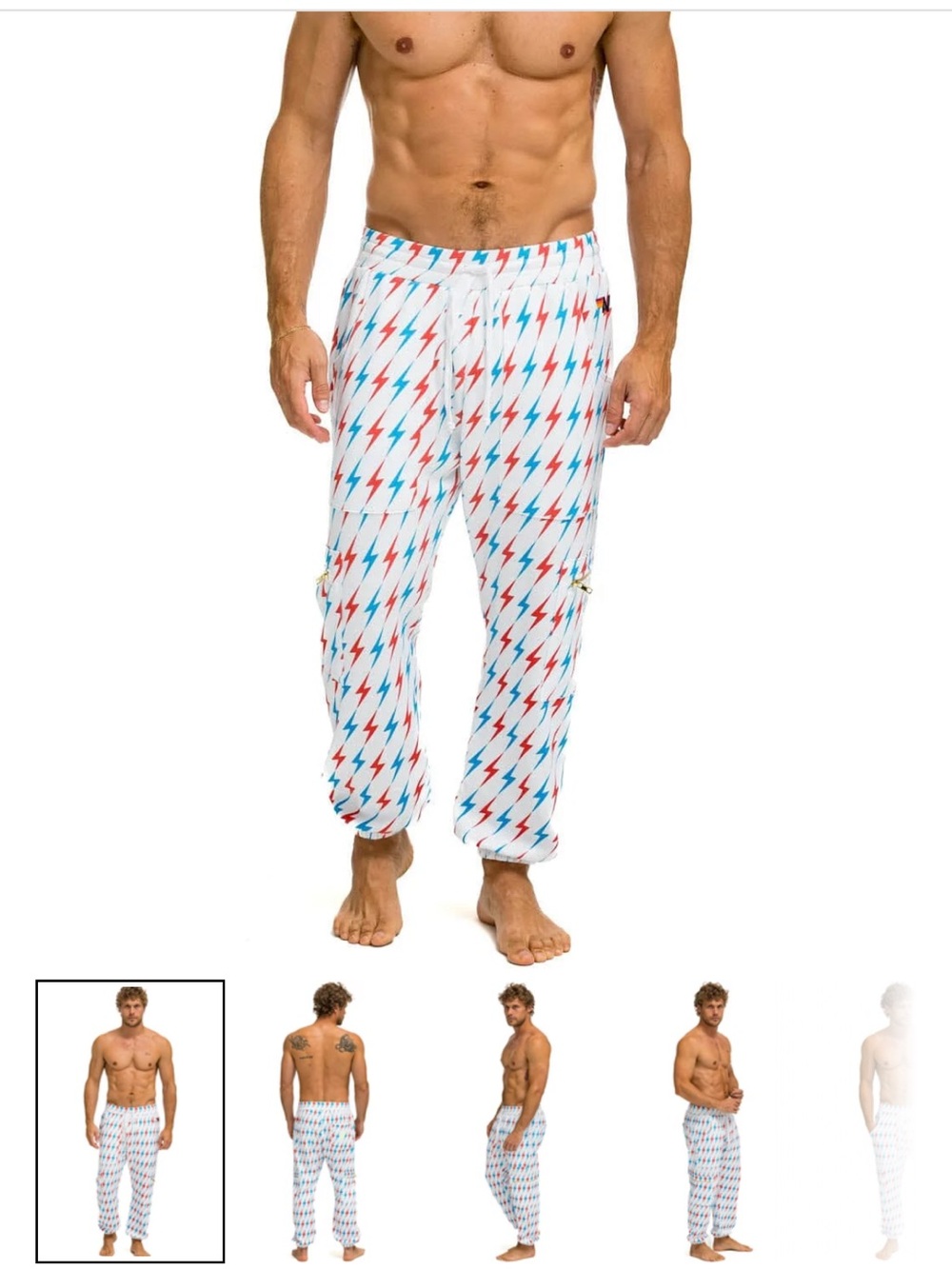 Aviator nation bolt embroidery sweatpants unisex LARGE